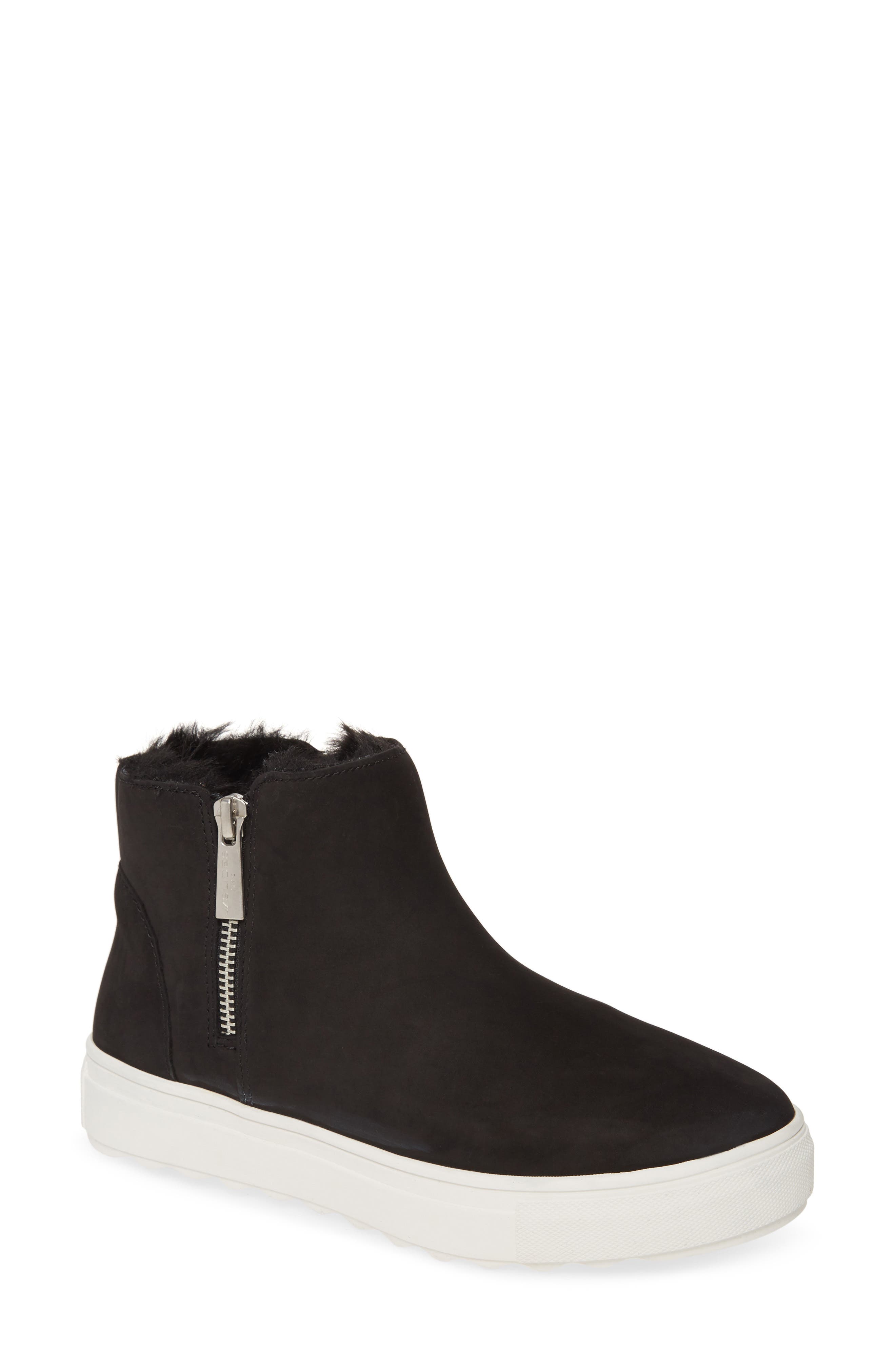 Poppy Waterproof Bootie, Main, color, BLACK LEATHER