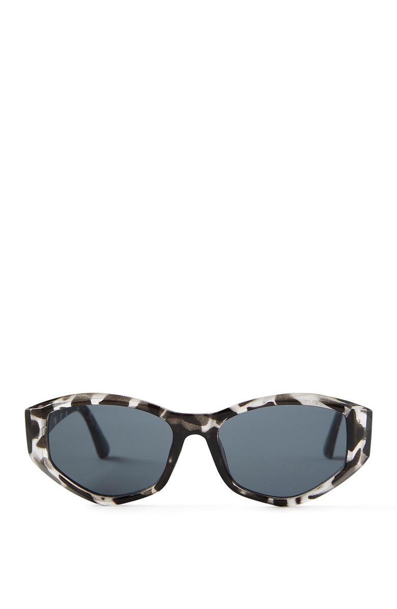 Cotton On Men's The Nightmare Sunglasses, Main, color, Black Clear Tort Smoke