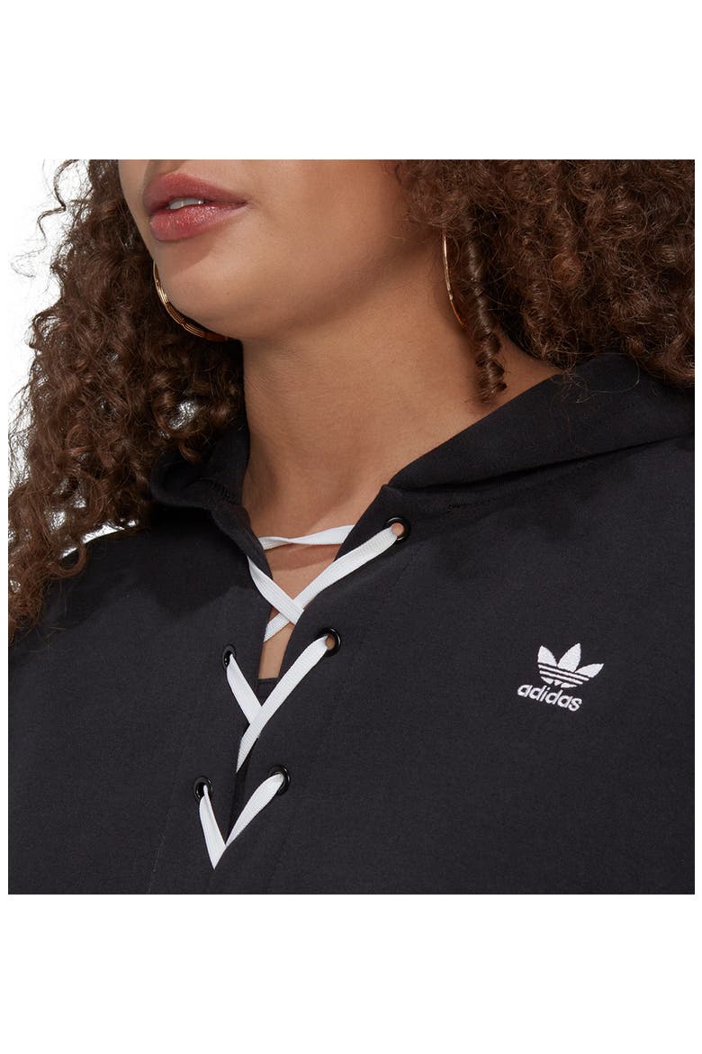Always Original Laced Hoodie, Alternate, color, BLACK