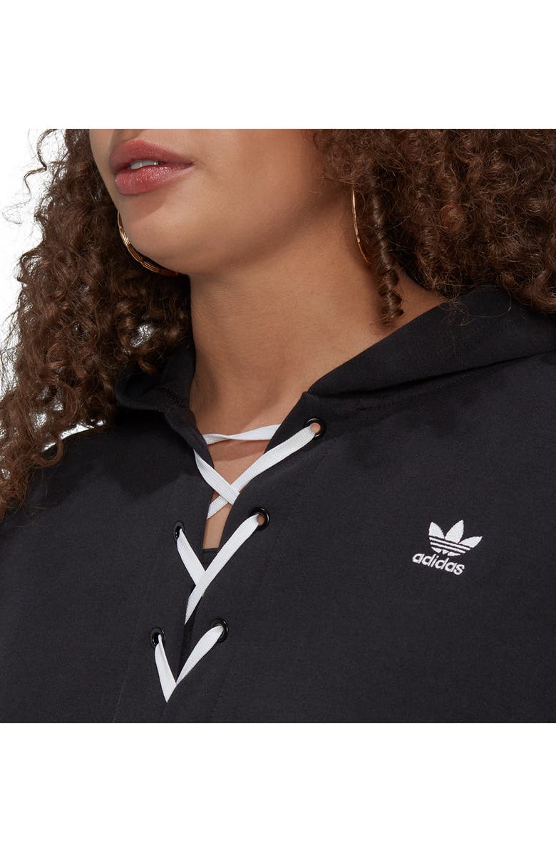 adidas Always Original Laced Hoodie, Alternate, color, Black