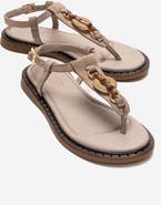 Forever & Always Shoes Tiana Leather Buckled Sandal