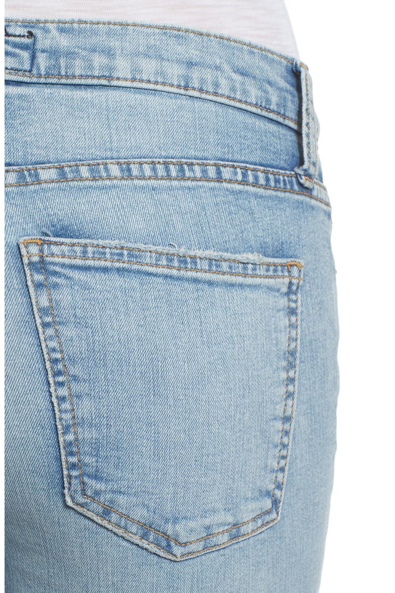The Stiletto High Waist Ankle Skinny Jeans, Alternate, color, SEVILLE KNEE SLIT DESTROYED