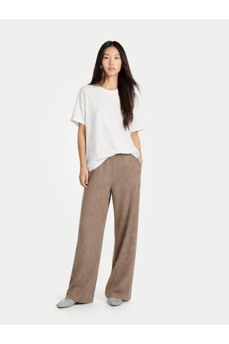 Wide-Leg Cashmere Pants, Alternate, color, taupe