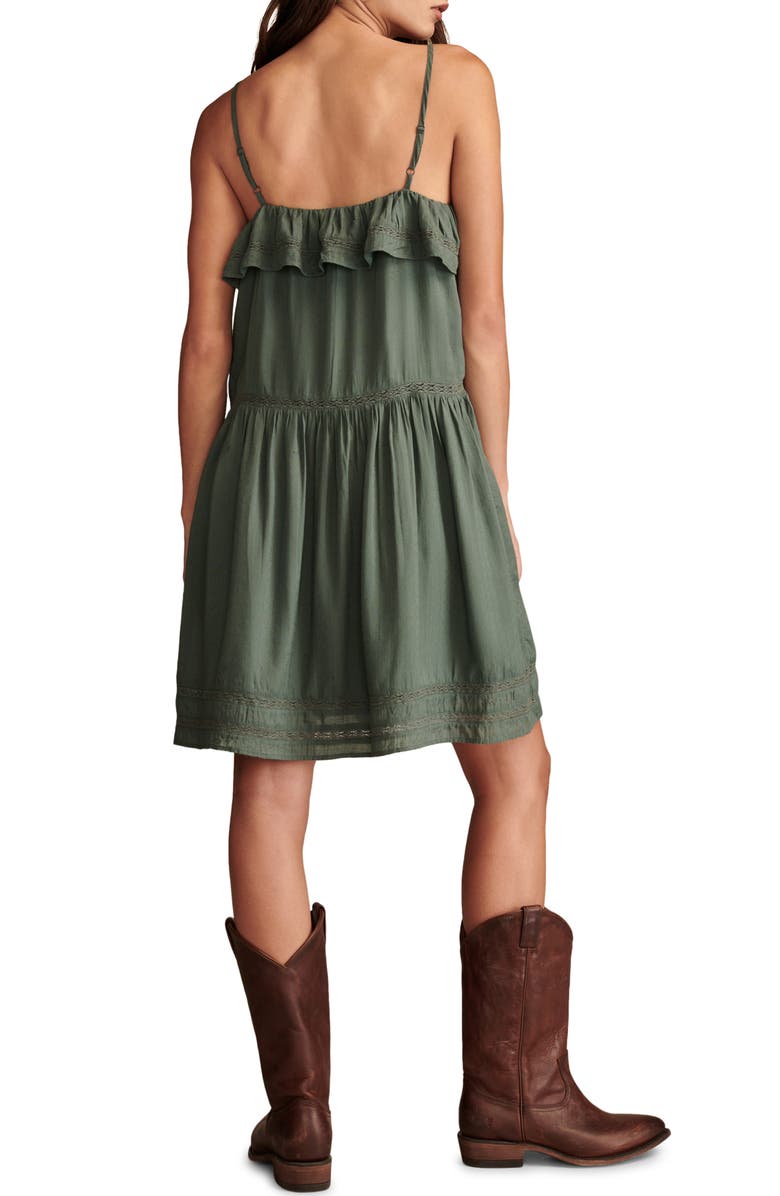 Lucky Brand Lace Trim Dress, Alternate, color, 