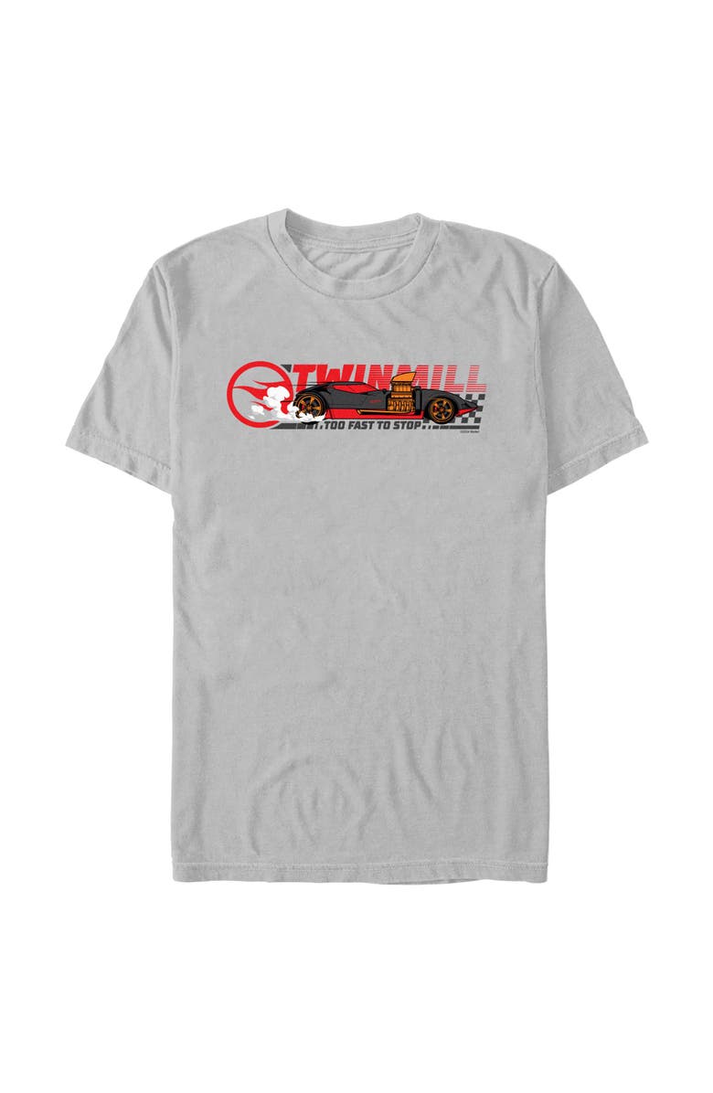 Hot Wheels Men's Hot Wheels Twin Mill Too Fast to Stop Graphic T-Shirt, Main, color, Ice Grey