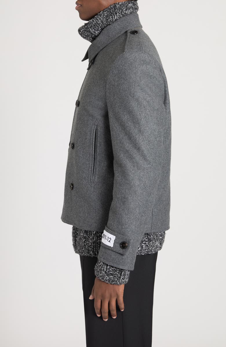 Dolce&Gabbana Re-Edition Wool Blend Peacoat, Alternate, color, 