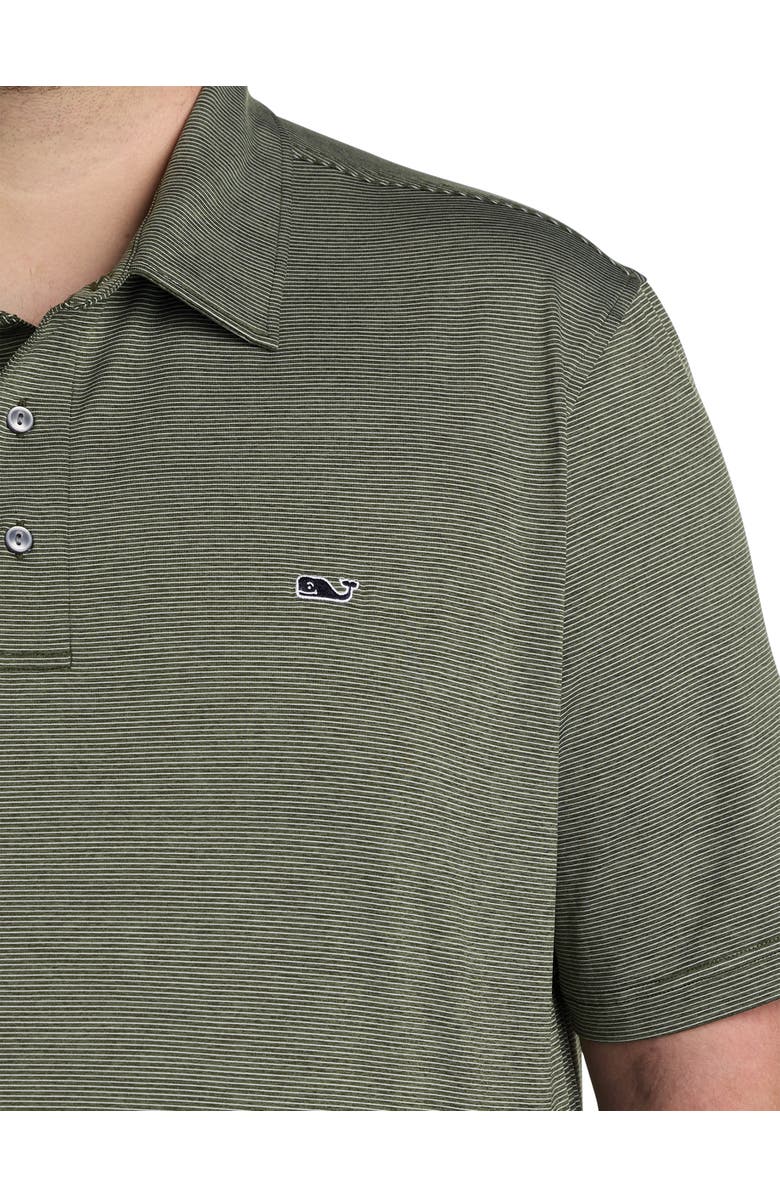 vineyard vines Big & Tall St. Jean Striped Sankaty Performance Polo Shirt, Alternate, color, 