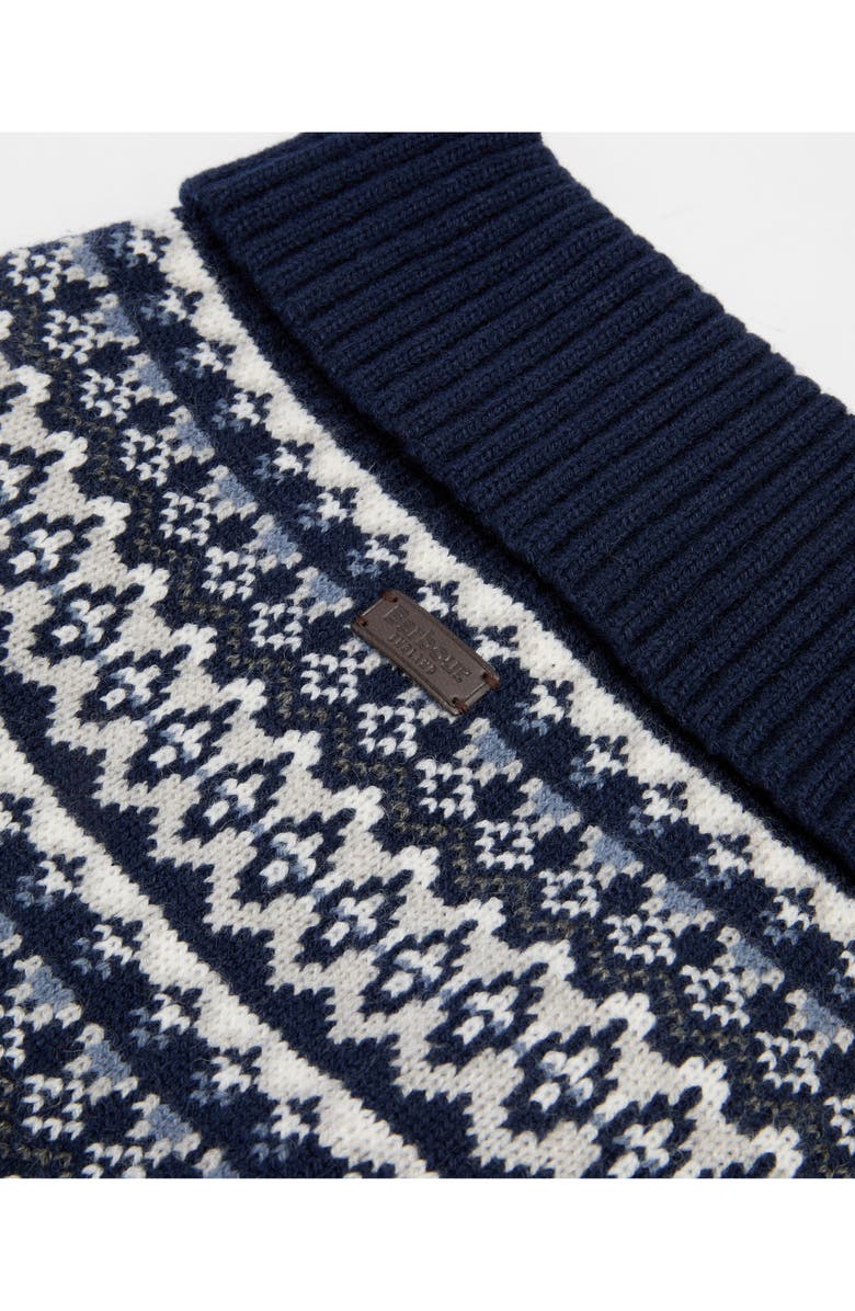 Barbour Marlow Fair Isle Dog Sweater, Alternate, color, Navy