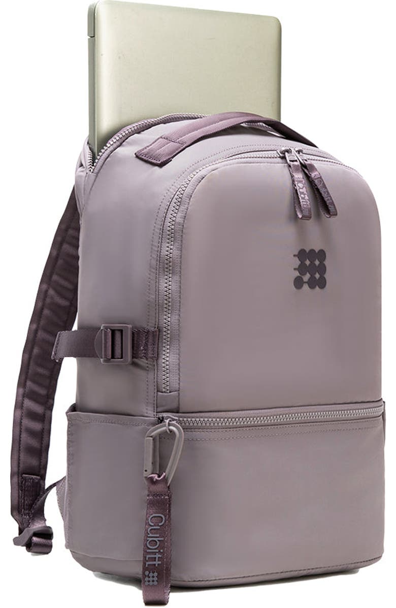 Cubitt Backpack Lightweight Water Resistant Laptop Backpack for Work, College & Travel with Organizer, Alternate, color, Dusty Mauve