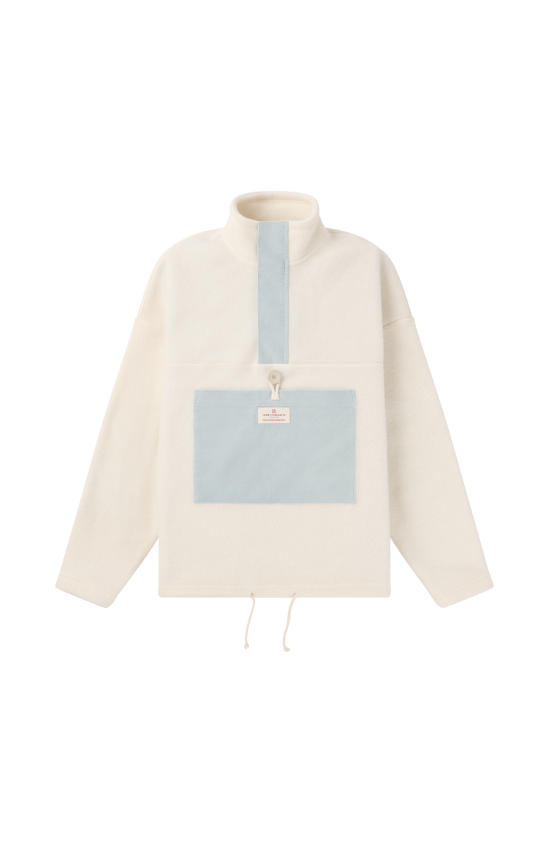 Amundsen V-Bond Cord Fleece Womens, Main, color, Natural/Blue Sky