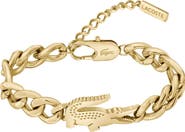 Lacoste Crocodile Chunky Chain Bracelet