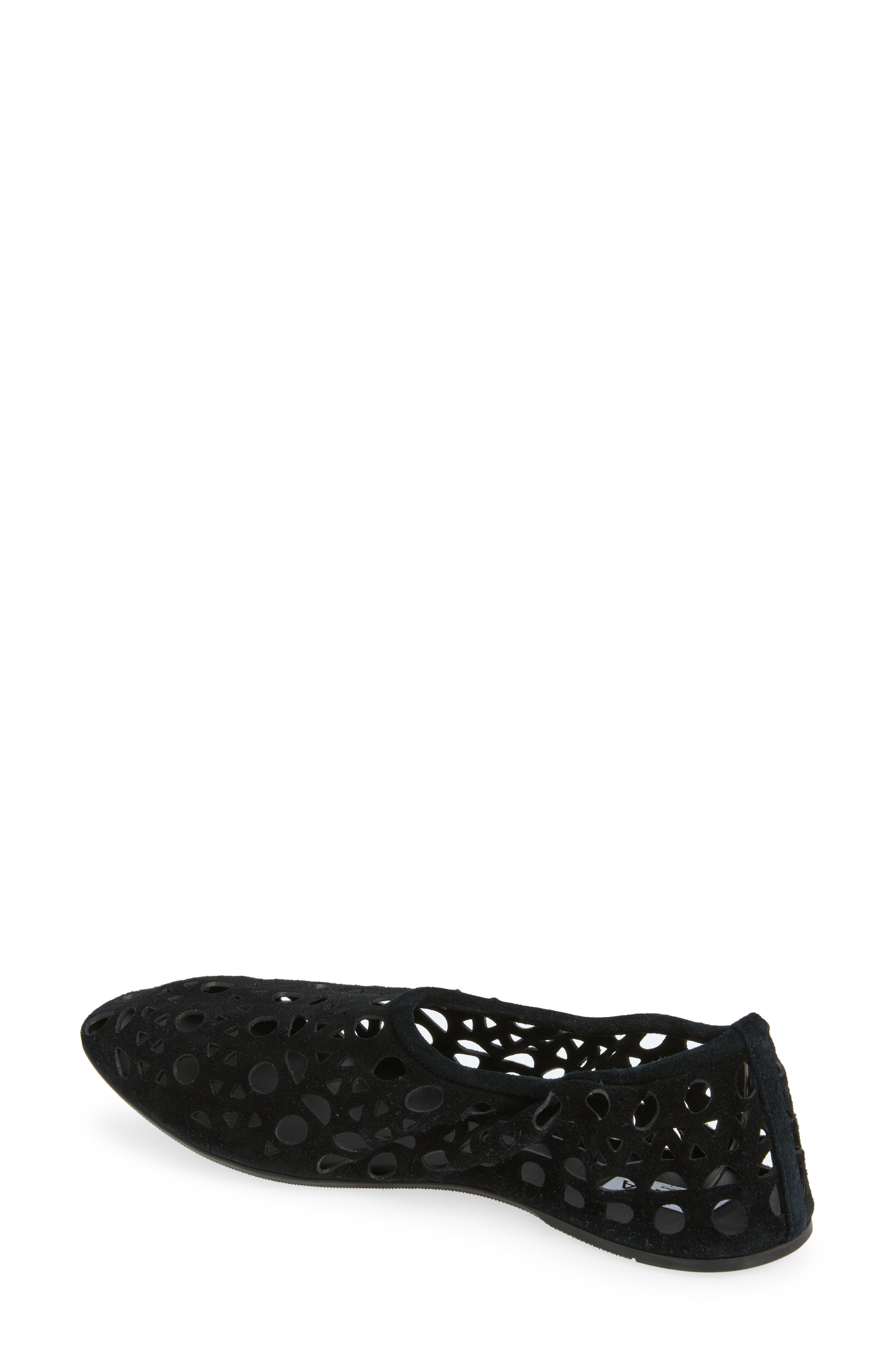 Neo Vienne Perforated Ballet Flat, Alternate, color, 999 NOIR