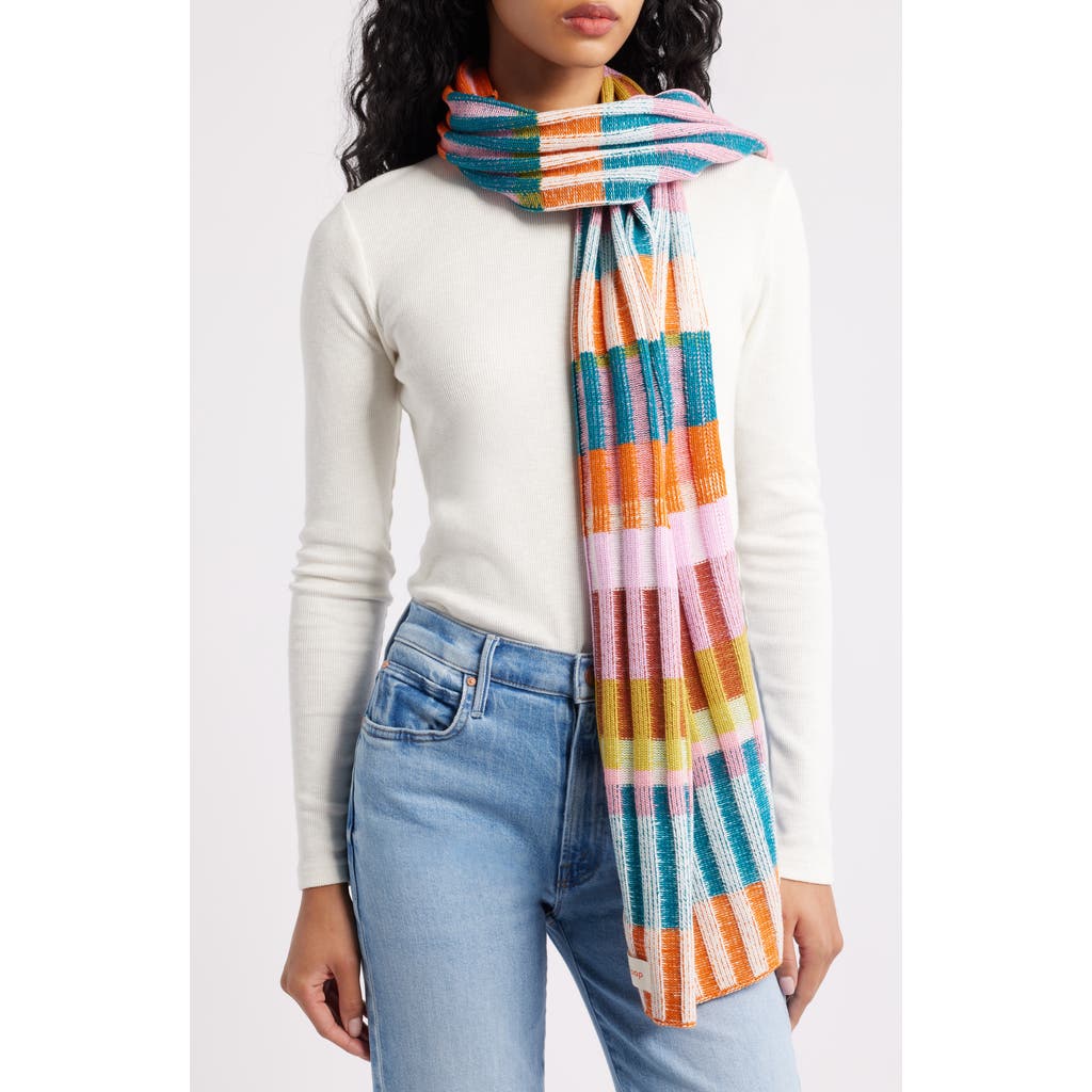 verloop Mosaic Stripe Scarf in Rust Lilac  product