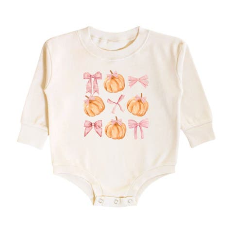 Pumpkin Long Sleeve Romper (Baby)