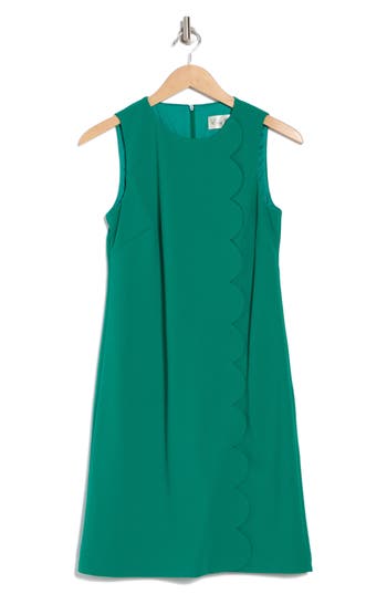 Eliza J Sleeveless Scalloped Shift Dress