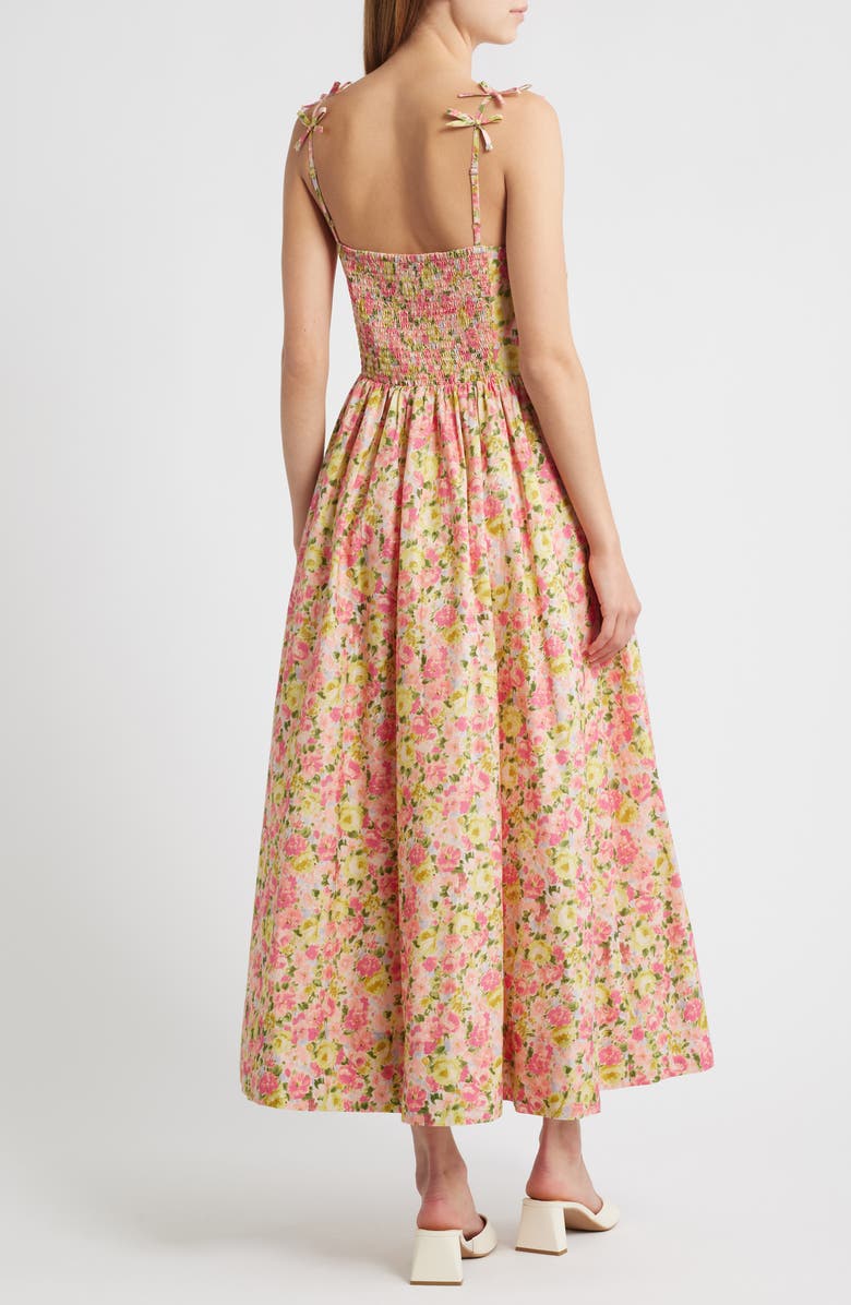 LOVE THE LABEL Micah Floral Cotton Sundress, Alternate, color, 