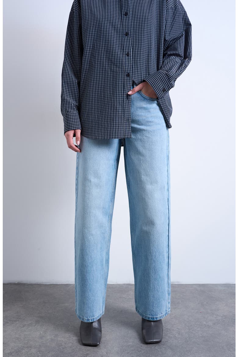 Cinch Low Rise Relaxed Jeans, Main, color, LBLUE