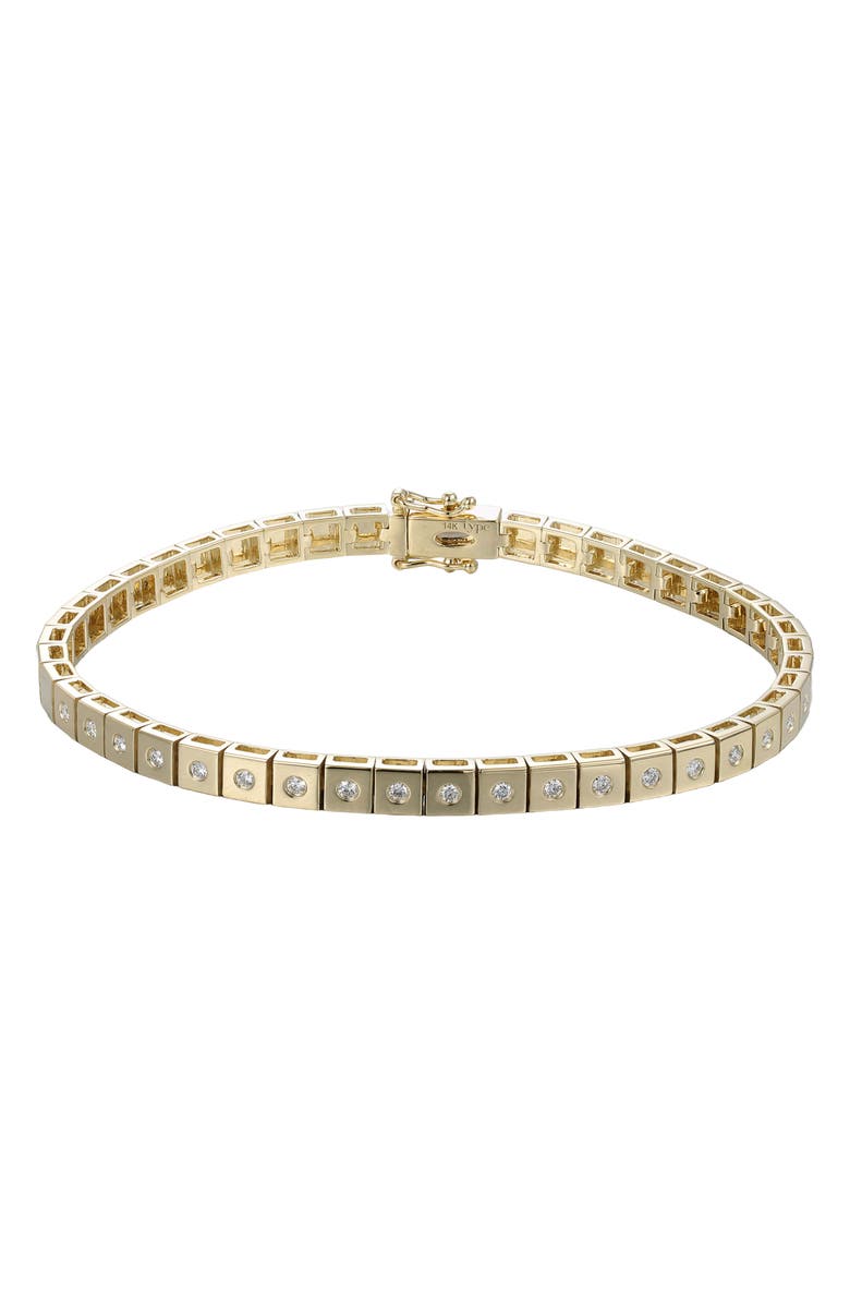 TYPE JEWELRY Leggo Mini Diamond Tennis Bracelet, Main, color, Gold