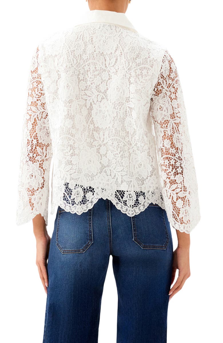 Karen Kane Lace Jacket, Alternate, color, Off White