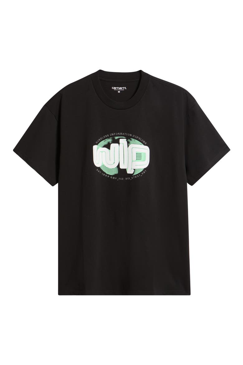 Wireless Cotton Graphic T-Shirt, Main, color, BLACK