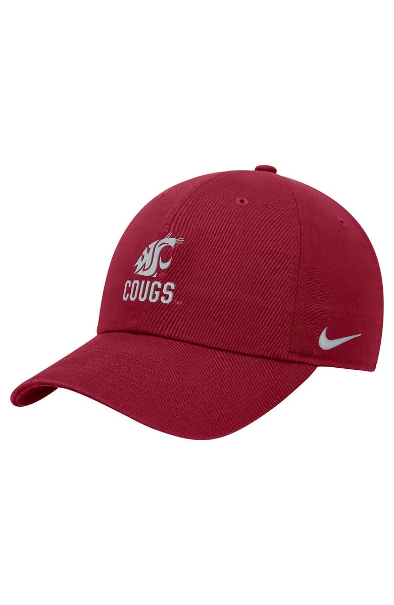 Nike Men's Nike Crimson Washington State Cougars Club Adjustable Hat, Main, color, Crimson