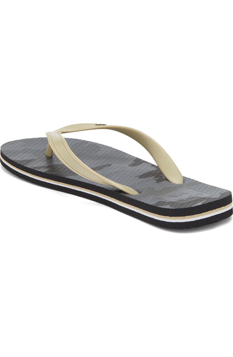 RVCA All the Way Flip Flop, Alternate, color, Black Camo