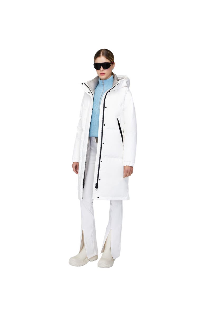Quartz Co. INES | Hooded Down Winter Jacket, Alternate, color, Ivory
