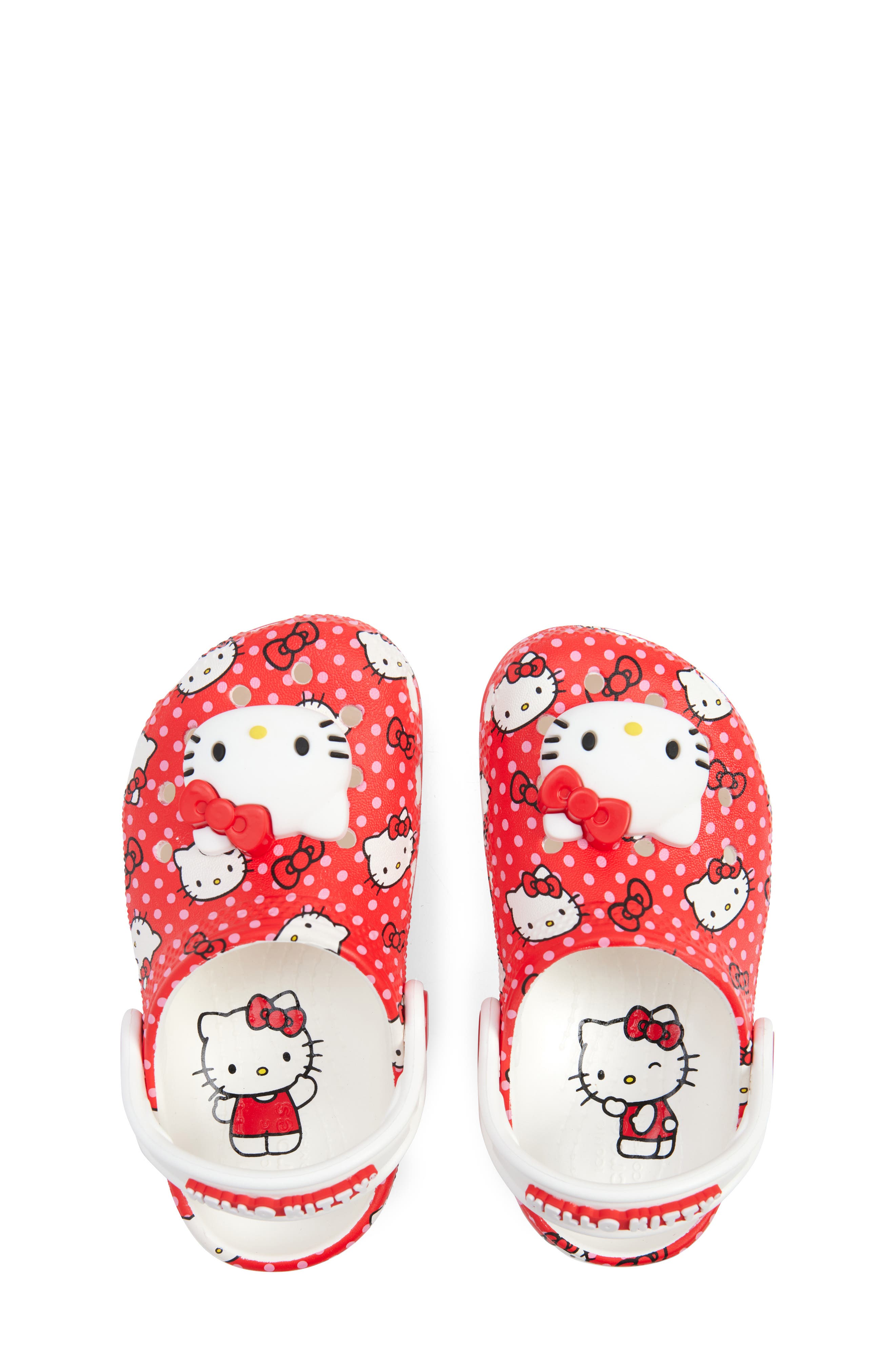 CROCS x Hello Kitty Kids' Classic Clog, Alternate, color, Red/ Multi