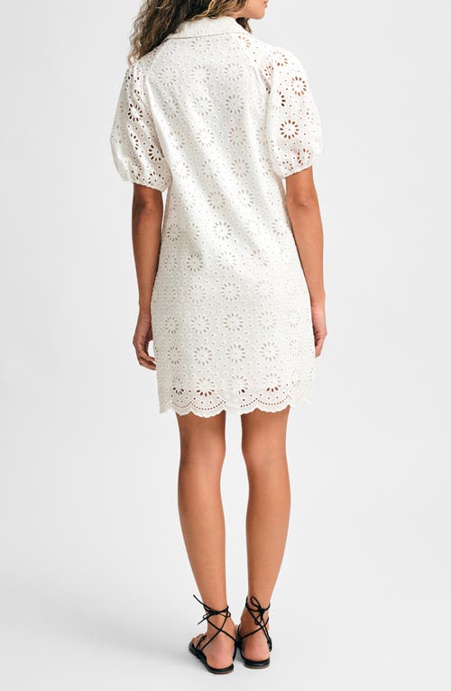 Isaac Mizrahi New York Eyelet Puff Sleeve Shirtdress