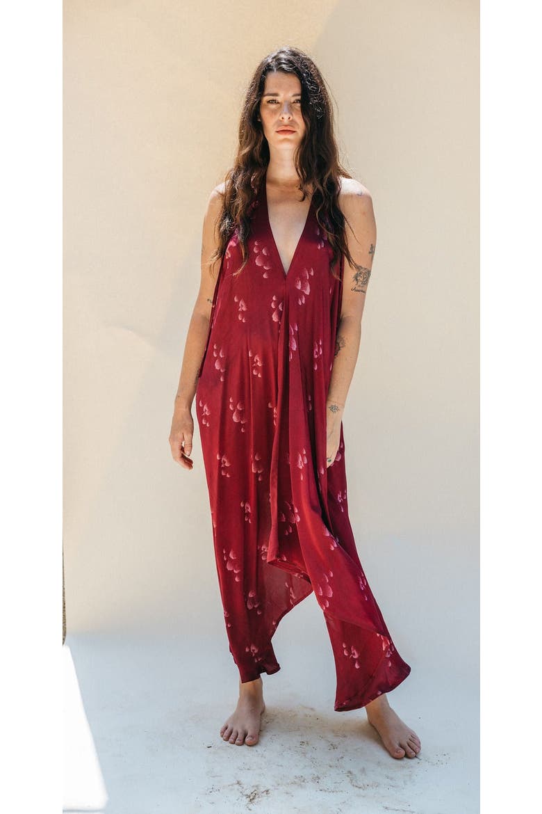 Classic Silk Dress Adler, Main, color, Red
