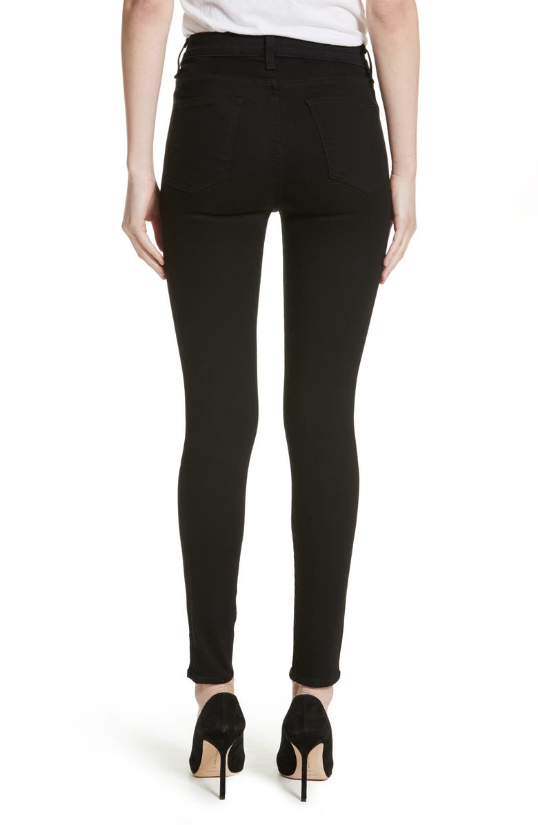 Veronica Beard Debbie Exposed Fly Skinny Jeans, Alternate, color,
