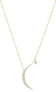 The Lovery Fine Jewelry Jumbo CZ Moon Necklace