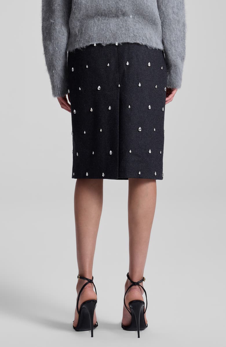 A.L.C. Opal Rhinestone Pencil Skirt, Alternate, color, Charcoal
