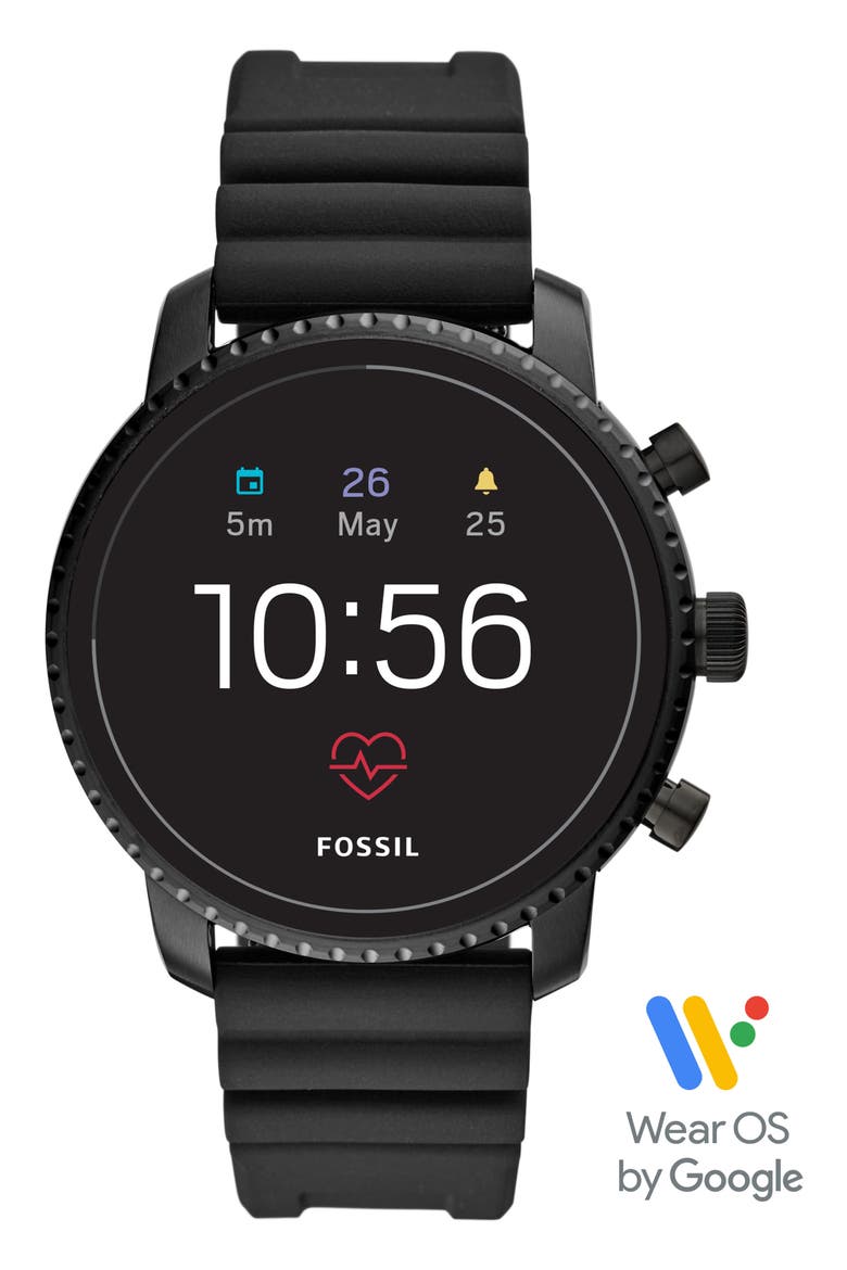 Q Explorist Smartwatch, 45mm, Alternate, color, BLACK