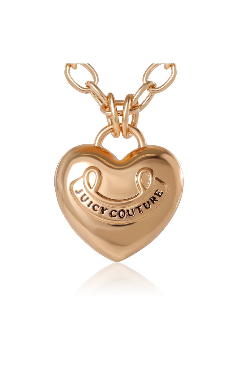 Juicy Couture Gold-Tone Heart Pendant Necklace, Alternate, color, 