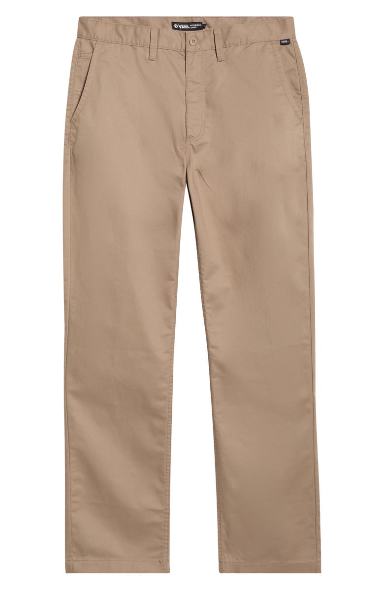 Vans Authentic Relaxed Flat Front Stretch Chinos, Alternate, color, Desert Taupe