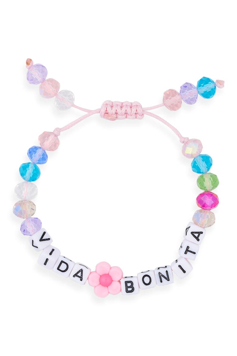 Vida Bonita Rope Slider Bracelet, Main, color, YELLOW