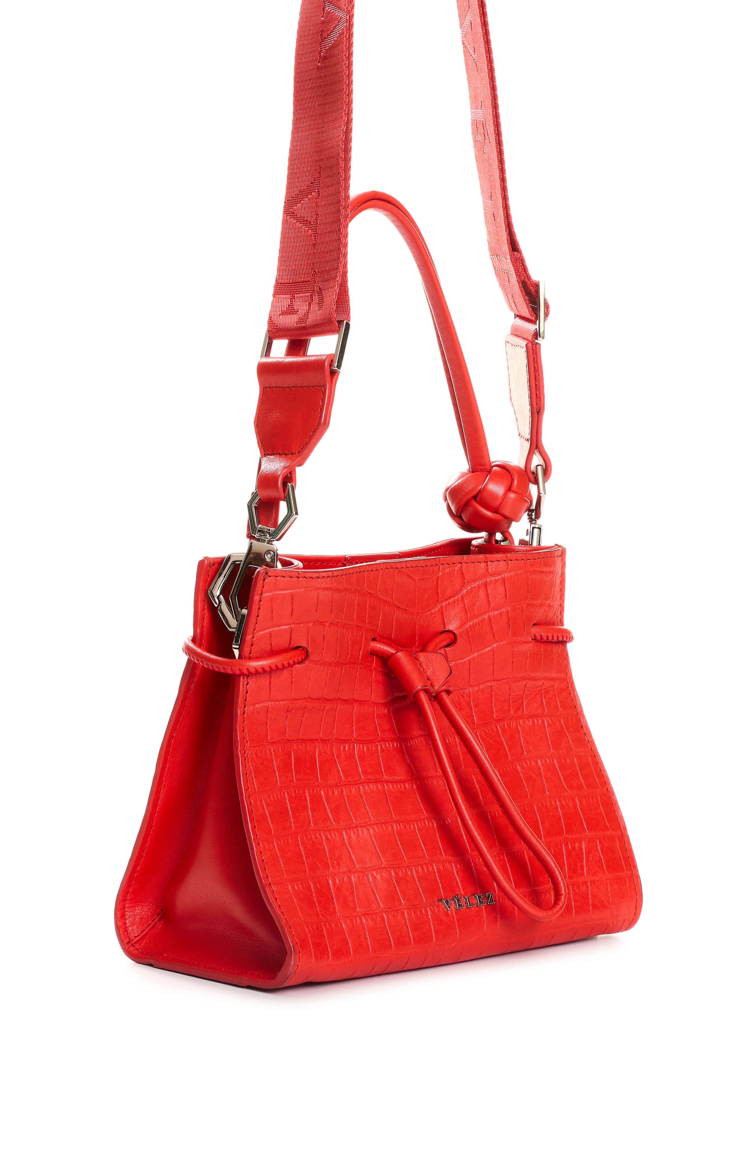 Full Grain Leather Crossbody Bag, Alternate, color, Red