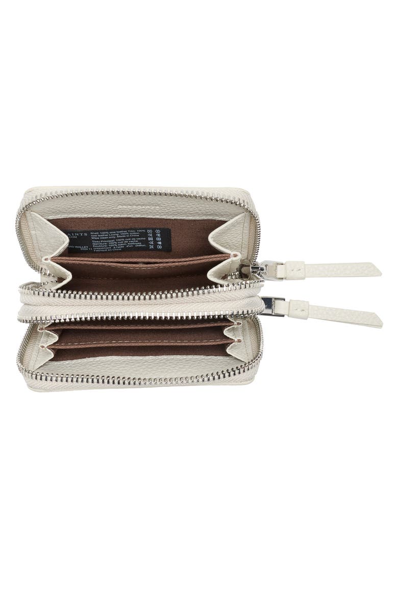 Fetch Leather Card Wallet, Alternate, color, PAMPAS WHITE