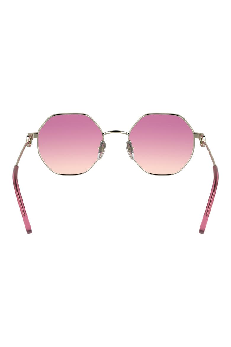 Le Foulonné 52mm Gradient Round Sunglasses, Alternate, color, GOLD/ GRADIENT PINK