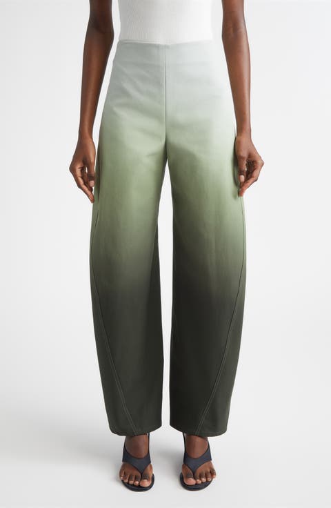 Gradient Twisted Seam Round Trousers