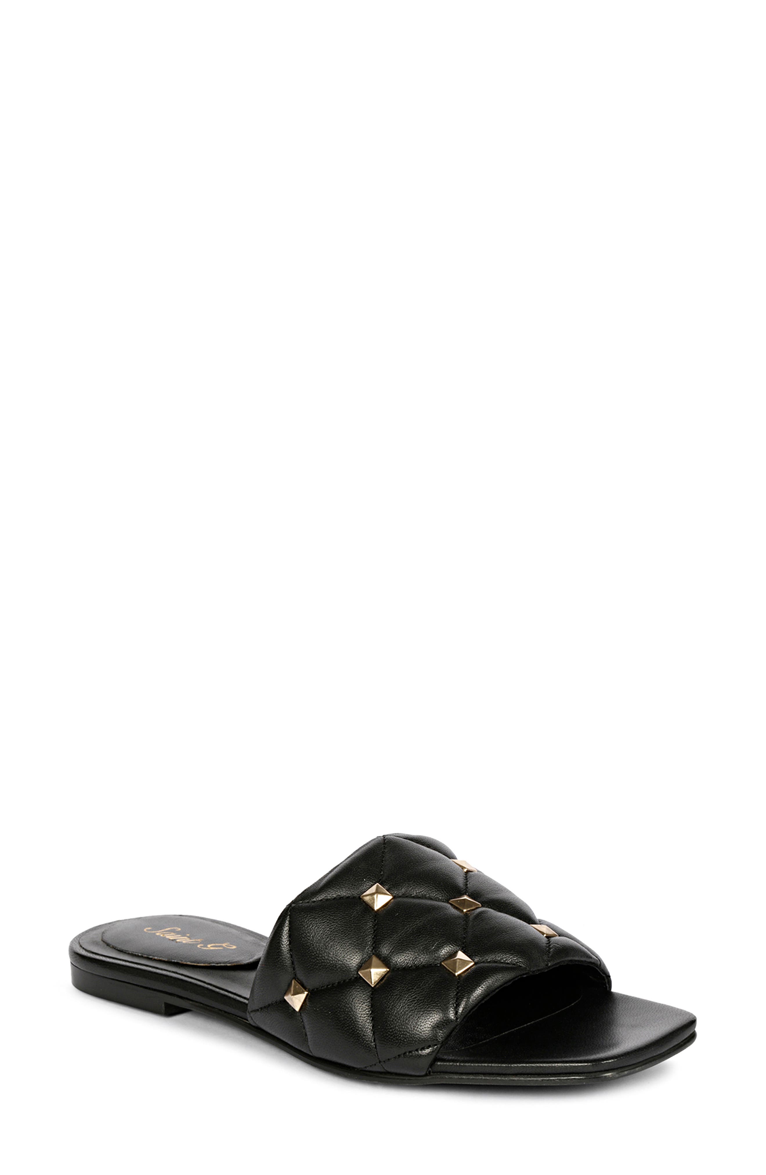 SAINT G Ludovica Studded Slide Sandal, Main, color, 