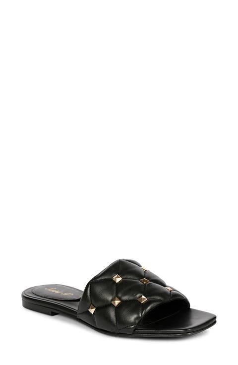 Ludovica Studded Slide Sandal (Women)