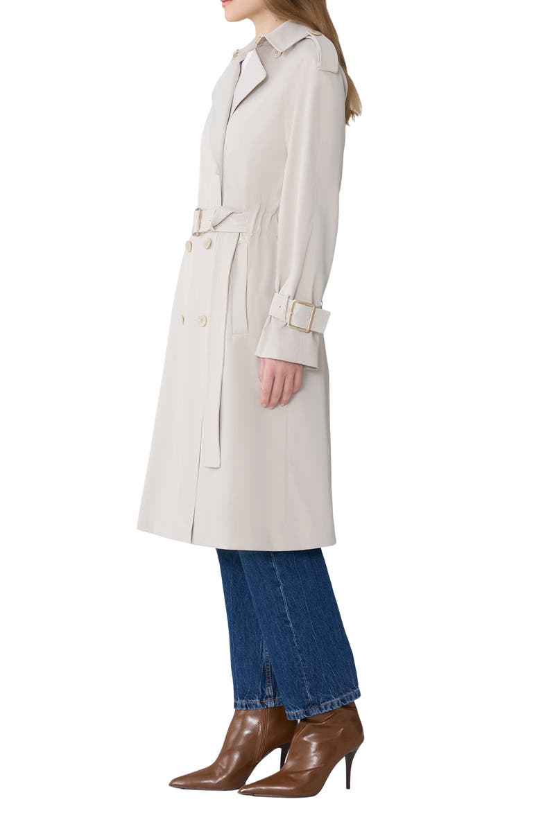 Soia & Kyo Becky Double Breasted Trench Coat, Alternate, color, Light Oak