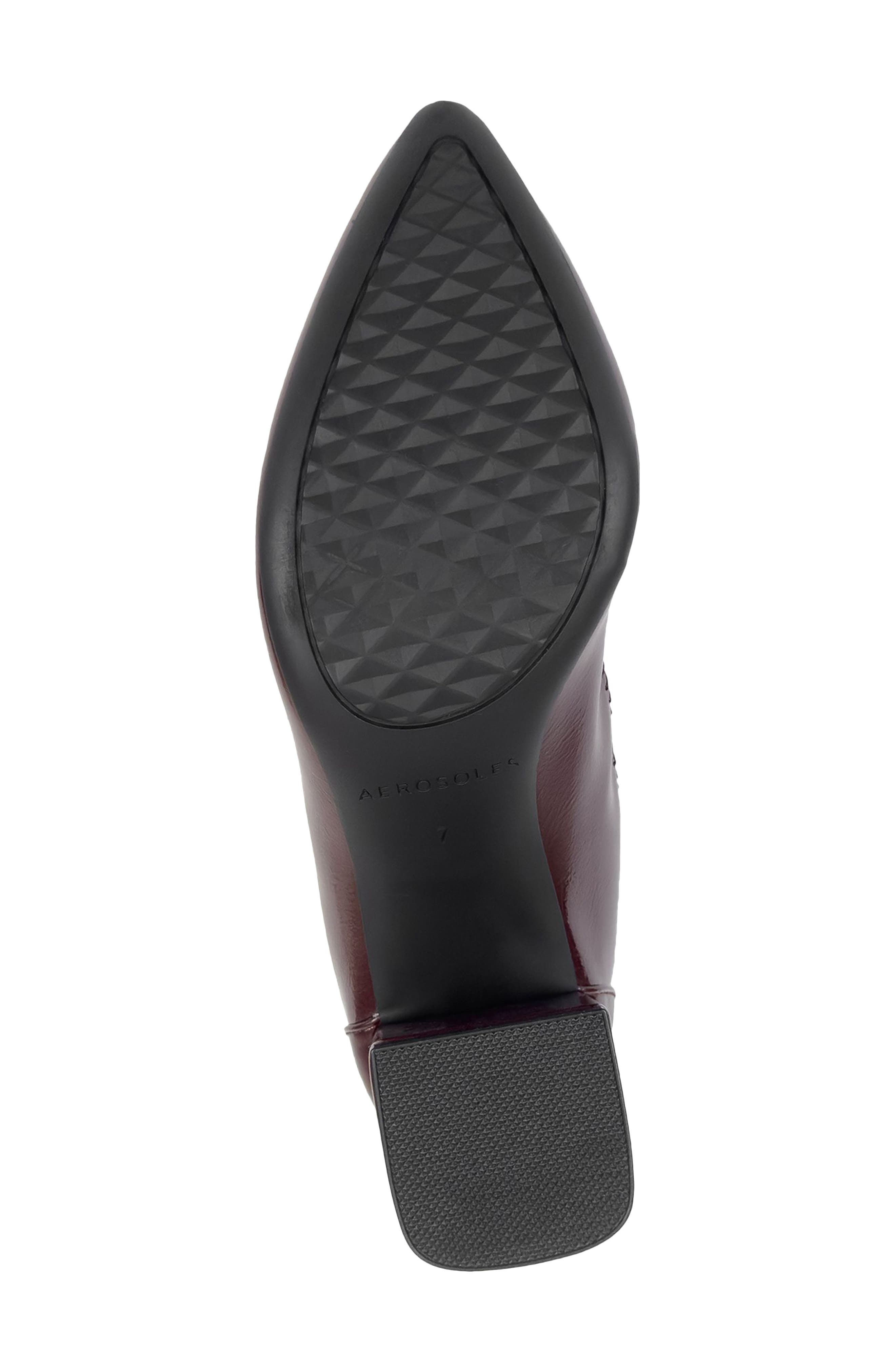 Aerosoles Elisea Pointed Toe Stretch Pump, Alternate, color, Merlot Crinkle Patent