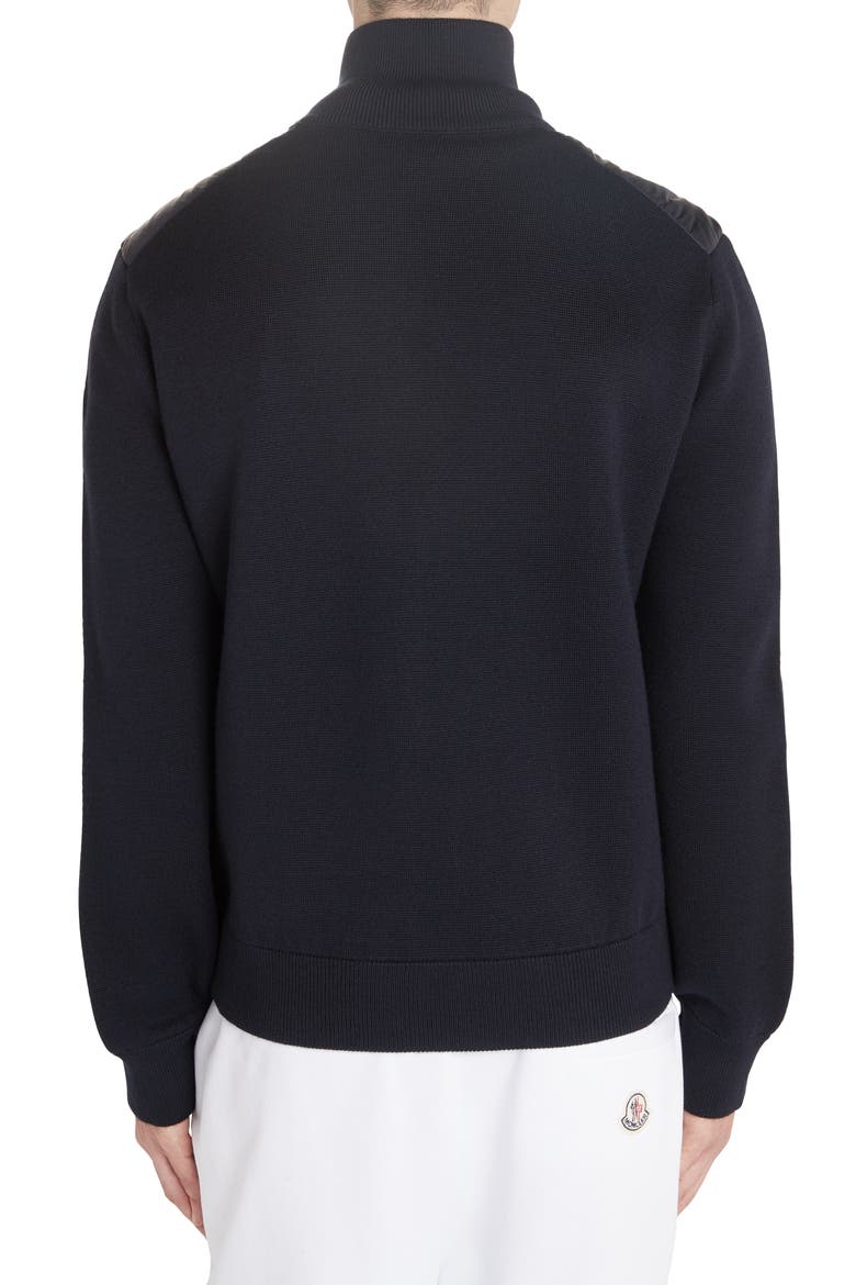 Mixed Media Down Jacket, Alternate, color, NAVY