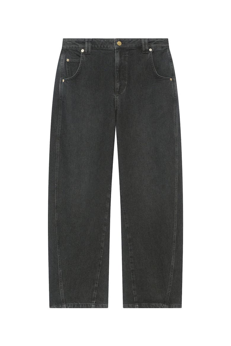 Relaxed Ultimate Barrel Jeans, Alternate, color, Black