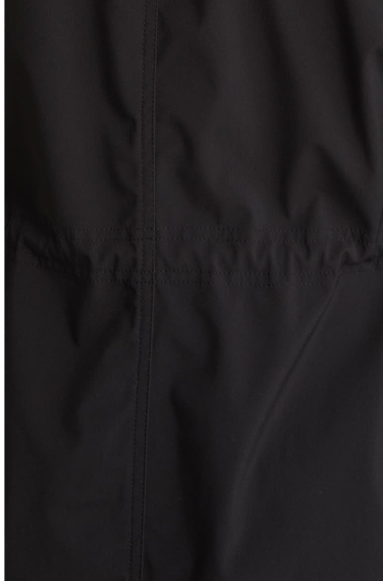 Water Resistant Rain Jacket with Bib, Alternate, color, BLACK