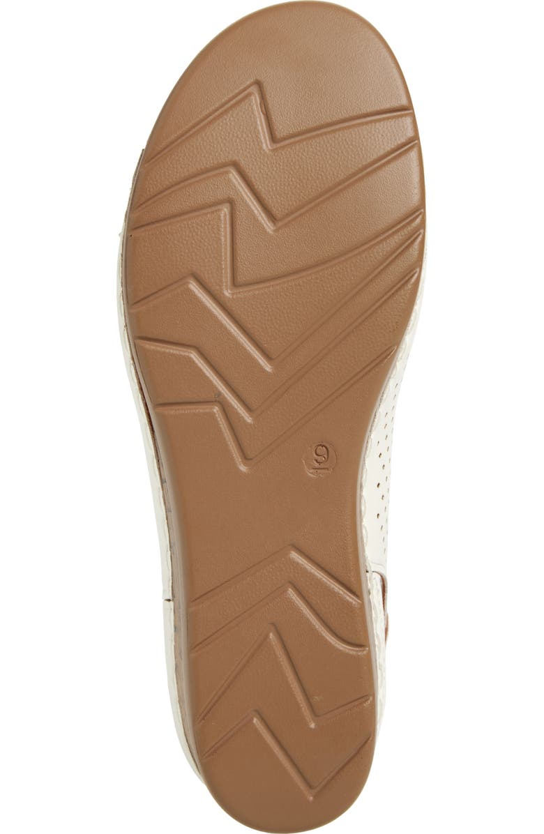 EXTREME BY EDDIE MARC Laser-Cut Wedge Slingback Sandal, Alternate, color, White