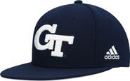 adidas Men's adidas Navy Georgia Tech Yellow Jackets On-Field Baseball Fitted Hat